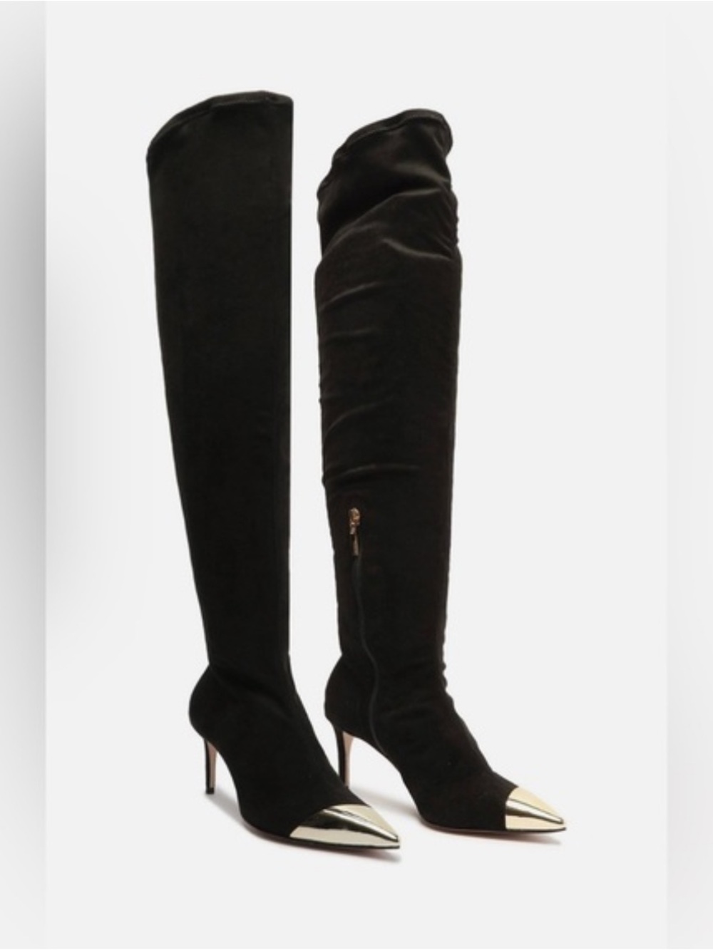 Schutz Black Knee High Boots Size 7.5B